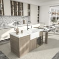 thumbnail image 3 of Logmey 24inch White Ceramic Kitchen Sink Apron Front Single Bowl with Grid and Strainer, 3 of 8