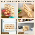 thumbnail image 4 of 4-Layer Egg Holder for Fridge - Auto-Rolling Egg Dispenser, Holds 26+ Eggs Depending on Size, Space-Saving Organizer for Kitchen & Refrigerator, Durable Milky Yellow Color, 4 of 5