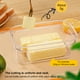 thumbnail image 5 of Plato Cortador Mantequilla Con Caja Recipiente Plástico Tapa (280 G) Amarillo, 5 of 9