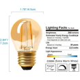 thumbnail image 3 of PANLAVIE Vintage Edison LED Bulbs, Ultra Warm Light Filament Bulb, 25W Equal, Dimmable, 6-Pack, 3 of 7