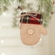 thumbnail image 1 of Adornos navideños de lino hechos a mano | Colgantes festivos con formas festivas | Decoración de tela a cuadros rojos con botones | Conjunto de diseños variados para decoración navideña, 1 of 6