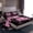 Black Pink, variant on Homewish Neon Blue Gamepad Full Size Sheets for Boy, Chic Honeycomb Abstract Bed Sheets, Modern Video Game Sheet Sets, Breathable Home Decor, 4 Pieces