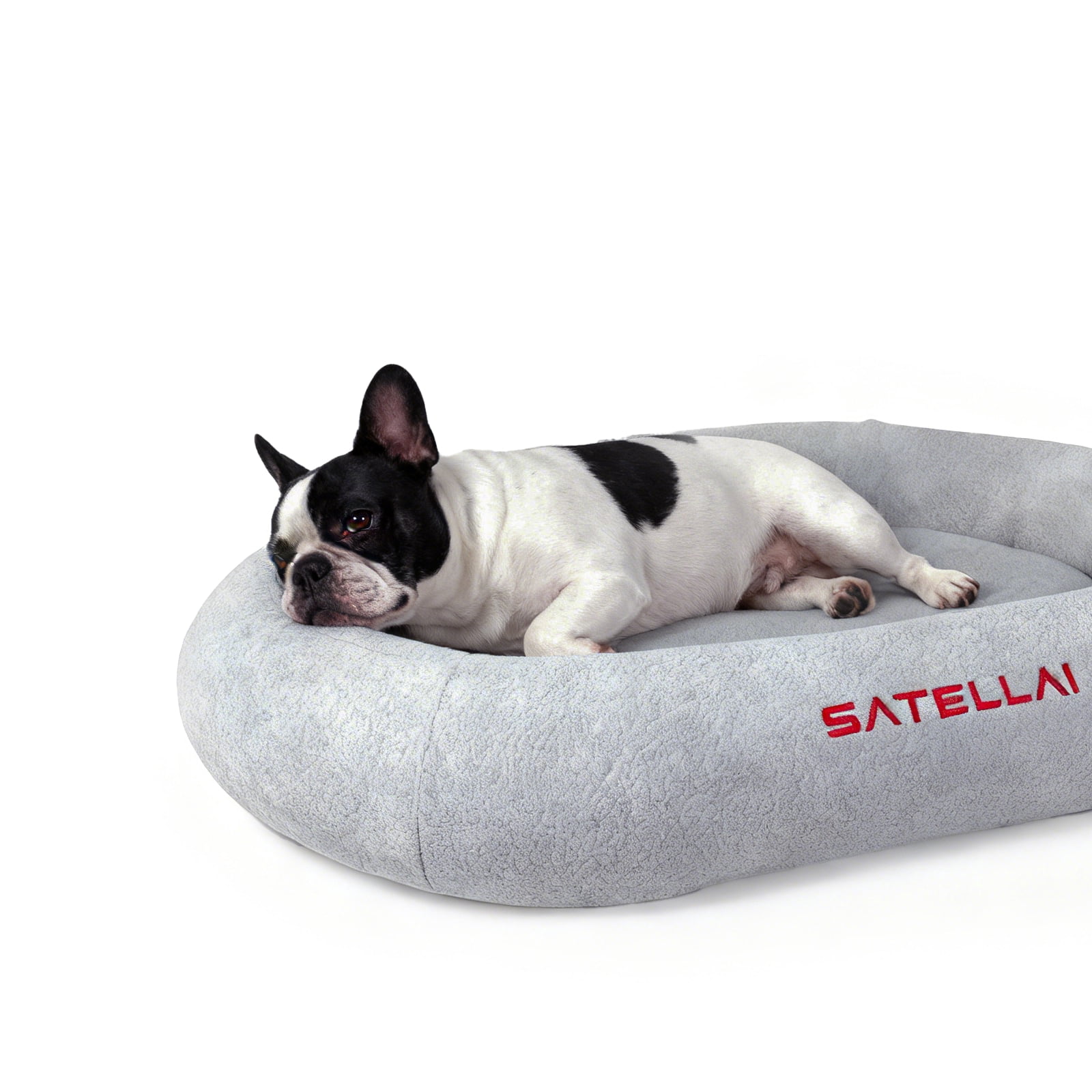 SATELLAI Orthopedic Dog Bed, Waterproof & Non-Slip, Easy to Wash, Bolstered Design for Large Dogs up to 50 lbs