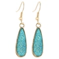thumbnail image 2 of Pendientes para mujer, regalos de moda para mujer, pendientes de gota de cristal de ópalo con lágrimas de cuarzo ovaladas para mujer, 12 pares de pendientes de moda., 2 of 5