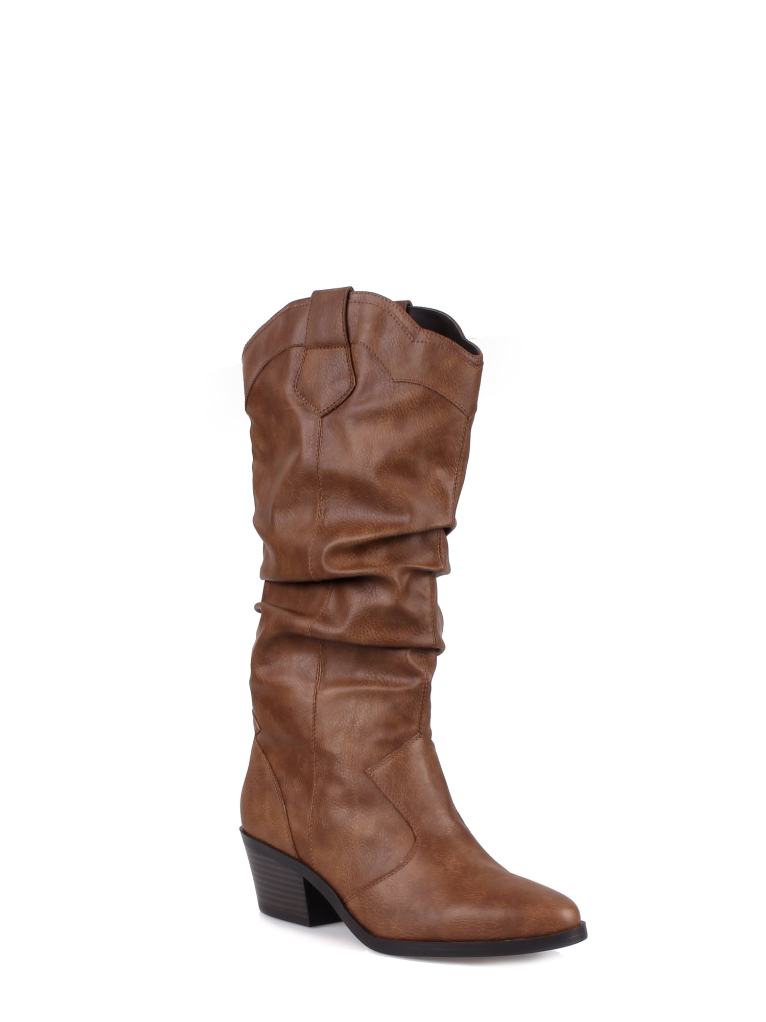 slouchy pull on boots