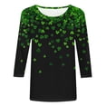thumbnail image 4 of xixinqiwan St. Patricks Day Shirt for Women,Womens Love Lucky Clover Saint Patricks Day Cute Irish St Patty Shamrock T Shirt, 4 of 6