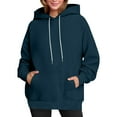 thumbnail image 2 of Babysbule Womens Oversized Sweatshirts Fashion Hoodies Long Sleeve Hooded Shirts Pullover Fall Outfits with Pocket, 2 of 8