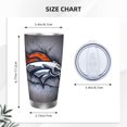thumbnail image 4 of Taza térmica duradera de acero inoxidable 304 con tapa y pajita, temática del equipo de fútbol de los Broncos, taza térmica de acero inoxidable de 20 oz, taza para automóvil, adecuada para bebidas, 4 of 8
