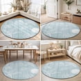 thumbnail image 4 of Small Round Rug 3Ft, Ocean Beach Non-Slip Washable Circle Rugs Carpet, Summer Coastal Starfish Shell Conch Wooden Green Indoor Outdoor Rug Floor Mats Throw Runner for Bedroom Living Room Bathroom, 4 of 8