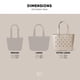 thumbnail image 3 of Bolso de playa moderno y sencillo Tote de goma, 3 of 7