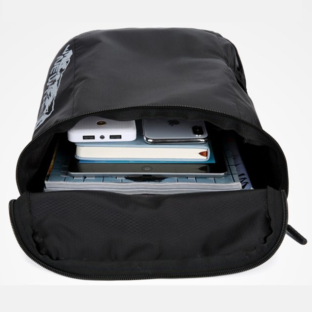 Mochila ligera y plegable, impermeable, plegable, para hombres y mujeres (negro) Ndcxsfigh Para Estrenar