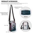 thumbnail image 6 of HELLHERO Otter Pattern 4.33"x1.97"x7.09" Crossbody Small Bags Polyester for Adult, 6 of 7