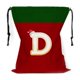 thumbnail image 2 of Bolsa de regalo navideña con cordón, 26 letras, poliéster rojo, 30 x 38 cm | Bolsa reutilizable para dulces navideños, pequeña bolsa para envolver regalos, organizador de decoración festiva, 2 of 6