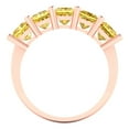 thumbnail image 5 of 2.5 ctw Wedding Band for Women - 14K Rose Gold Simulated Yellow Diamond Stackable Eternity Ring, 5 of 6