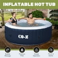 thumbnail image 1 of CO-Z 2-4 Person 6ft Inflatable Hot Tub Pool with Massage Jets and All Accessories Blue, 1 of 10