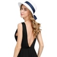 thumbnail image 4 of Beach Hats for Women - Sun Hat Womens UPF 50+, Beach Hat Packable Sun Hat Women Roll Up, Wide Brim Straw Hat for Women, 4 of 7
