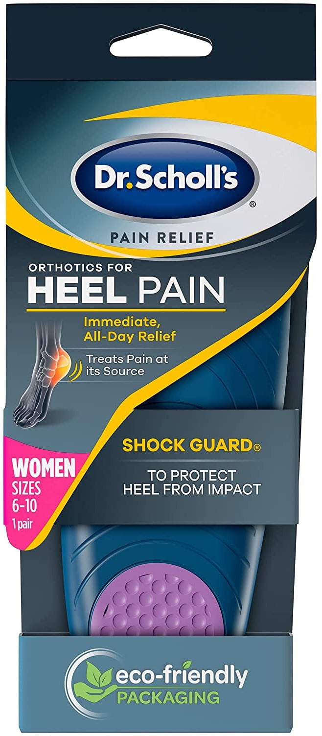 Dr. Scholl's HEEL Pain Relief Orthotics // Clinically Proven to Relieve Plantar Fasciitis, Heel Spurs and General Heel Aggravation (for Women's 6-10,)