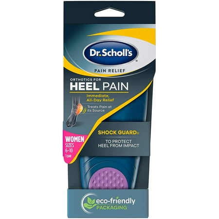 Dr. Scholl's Heel Pain Relief Inserts for Women Sizes 6-10, 1 Pair