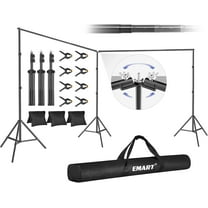 EMART Backdrop Stand, 20x7ft Large Adjustable Background Support System with 308° Angle Rotatable Connector for Party, Wedding, Photography Studio
