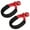 Red, variant on 2pcs 1/2" X 22" Soft Shackle Rope Synthetic Tow Recovery Black Strap 38000LBS