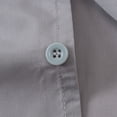 thumbnail image 7 of UngA Boy Long Sleeve Dress Shirts Toddler Kids Collared Button Down Uniform Shirt (Grey,13-14 Years), 7 of 7