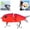 B, variant on Glide Bait for Bass Fishing, Multi-Jointed Swimbait Wobbler, White Glide Baits with Soft Rubber Fins