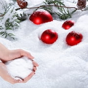 Ayieyill Fake Snow Christmas Decoration, Craft Artificial Snow Flake Fake Snow Powder, 10.6oz White Snow