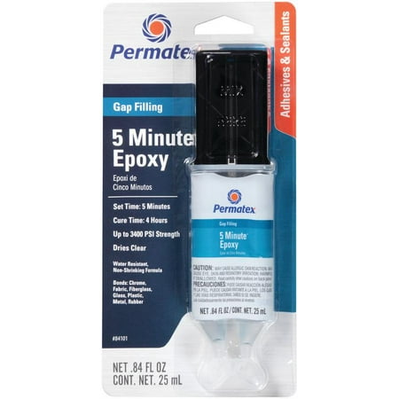 Permatex 5 Minute Gap Filling Clear Epoxy - 84101 (Best Epoxy For Rod Building)