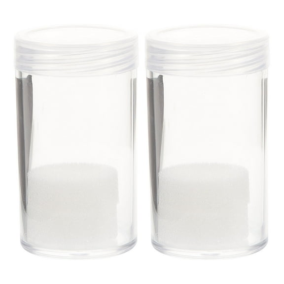 OFFIGAM 2Pcs Plastic Coin Storage Containers for Oxidation Protection