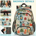 thumbnail image 5 of Herdesigns Tropical Beach Theme Laptop Backpack for Women Men, 18.3 Inch Large Computer Backpacks Fashion Teacher Nurse Bag Casual Daypack for Work Travel, 5 of 8
