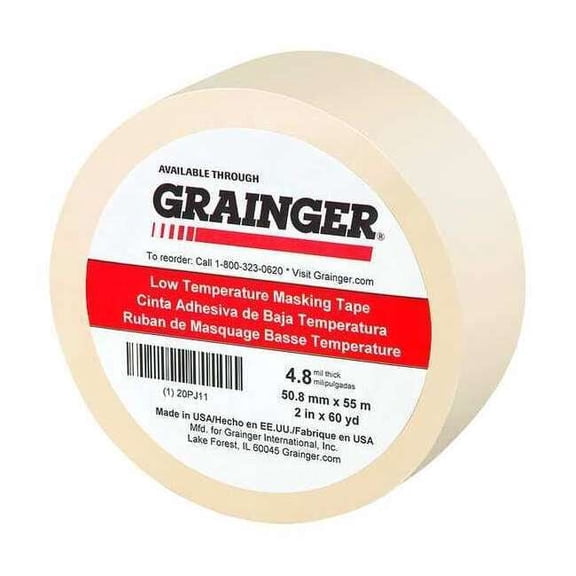 Manufacturer Varies Masking Tape,2" W,60 yd L,Tan 20PJ11