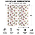 thumbnail image 2 of Pioneer Flower Floral Print Pattern Teens Curtains,Teens Insulated Curtains Set Of 2,Bedroom Essentials,Toddler Room Decor 42"x84", 2 of 5