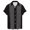 Grey, variant on Men's Bowling Shirt Short Sleeve Button Down Summer Beach Casual Shirts Gray XXL