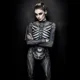 thumbnail image 5 of Mono de esqueleto de terror para mujer, disfraz de Halloween, cuerpo delgado de Humen, Zentai, calavera fantasma, traje ajustado, disfraz de carnaval, fiesta, 5 of 5