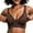 Leopard Coffee, variant on Plus Size Wireless Bra for Women, Everyday Wear Push Up Full Coverage Bra, Comfortable Underwire-Free Bra with Breathable Fabric Wide Side Wings