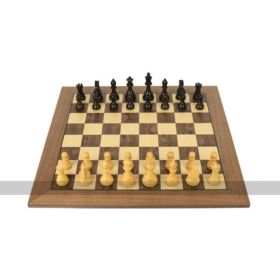 DGT Walnut Chess Board with Royal Wooden Chess Pieces