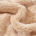 thumbnail image 3 of Dwelliawo Mens Sherpa Hoodie Warm Fuzzy Jacket Full Zip Fashion Hooded Sweatshirt Long Sleeve Fleece Coat with Hood Beige XL, 3 of 5