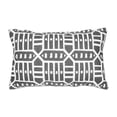 thumbnail image 1 of Astella TP12-FA54 12 x 18 in. Pacifica Roland Charcoal Lumbar Throw Pillow, Gray, 1 of 1