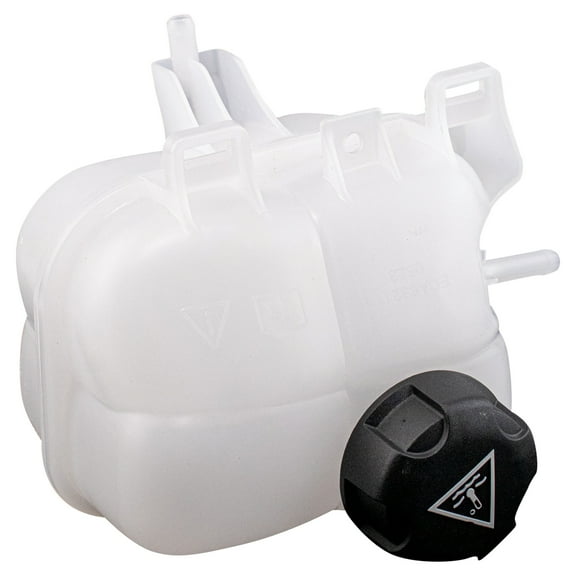 TRQ Front Radiator Coolant Reservoir Expansion Tank Overflow Bottle Compatible with 2014-2019 BMW i3 2018-2019 i3s i8 2007-2015 Mini Cooper 2011-2016 Cooper Countryman 2013-2016 Cooper Paceman