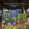 thumbnail image 3 of Digital Bathroom Scale with Large LCD Display,High Capacity Scale 400 lbs High Precision body fat scale-Colorful Poppies In The Forest With Green Grass And Trees, 3 of 4