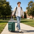 thumbnail image 3 of Ktaxon 20" Carry-on Luggage Softside Suitcases Oragnizer Bag with 360° Spinner Wheels Lightweight Travel Suitcase, Green, 3 of 11