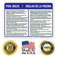 thumbnail image 6 of Pool Rules Sign, Bilingual English Spanish,, 6 of 6