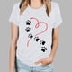 thumbnail image 1 of Fiudx Ofertas Flash Artículos En Oferta Camiseta Informal de Manga Corta con Cuello Redondo y Estampado de Letras a La Moda para Mujer, 1 of 4