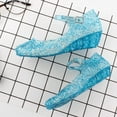 thumbnail image 4 of Douhoow Kids Girls Crystal Sandals Princess Jelly Shoes Girls Princess Shoes Children Dance Shoes, 4 of 9