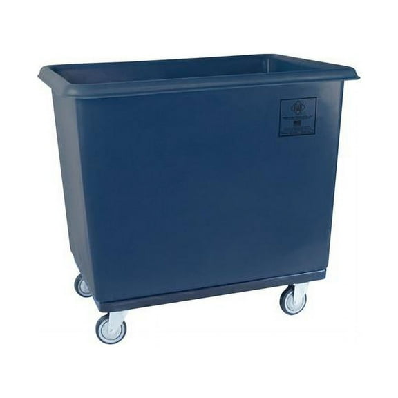 R&B Wire Products 4614NVY 14 Bushel Standard Poly Truck All Swivel Casters, Navy - 42.5 x 30 x 36.25 in.