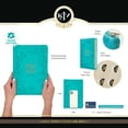 thumbnail image 4 of KJV Holy Bible, Thinline Large Print Faux Leather Red Letter Edition - Thumb Index & Ribbon Marker, King James Version, Teal, Zipper Closure (Hardcover), 4 of 6