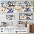 thumbnail image 4 of Designart "Country House Snow silence" Landscapes Floater Framed Wall Art Living Room, 4 of 7