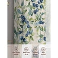 thumbnail image 6 of Blueberrys Leaves Sheer Curtains 72 Inch Length 2 Panels Set, Farmhouse Retro Botanical Plants Voile Window Treatment Rod Pocket Curtains Sheers Drapes for Bedroom/Living Room/Kitchen 52"x72"x2, 6 of 7