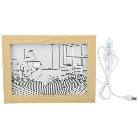 

Big sale Light Up Painting LED Luminous Lighting Painting 3 Lighting Modes USB Powered Acrylic Wood DIY Lighting Painting Decoration for Home Bedroom Office S 9.1x6.7x1.2in