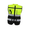 thumbnail image 2 of SunniMix Reflective Vest Adults Breathable Comfortable High Visibility Vest Green XXL, 2 of 8